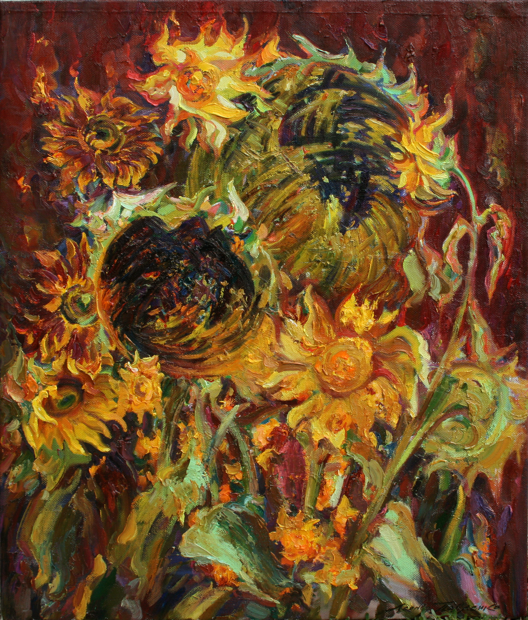 Solar flares Painting